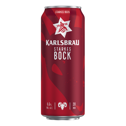 Cerveza Karlsbrau Bock  6.6 % lata 500mL