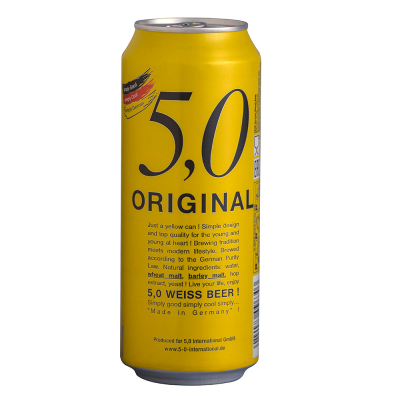 CERVEZA 5.0 PREMIUM LATA AMARILLA 500ML