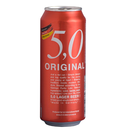 CERVEZA 5.0 PREMIUM LATA ROJA 500ML