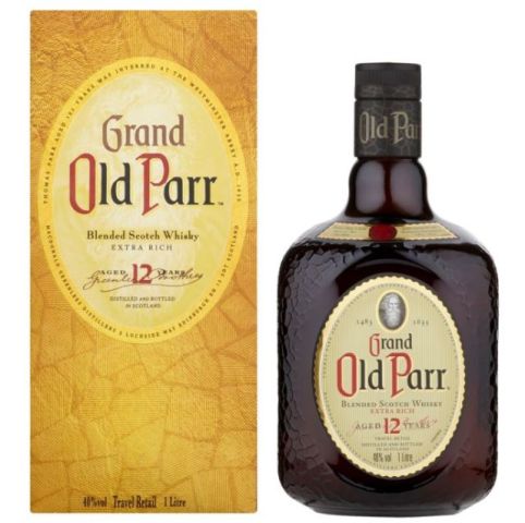 WHISKY OLD PARR 12 ANOS 750 ML +BW 200 GRATIS