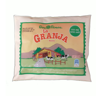 Natilla la granja con  sal,  Dos Pinos, Bolsa 300g