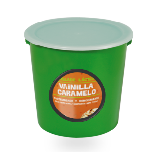 Helado Vetado Caramelo, 2,5 Gal Dos Pinos, Balde