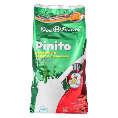 Leche en polvo pinito, Marca Dos Pinos, Bolsa 2.2 kg