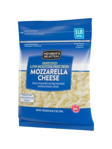 Queso Mozzarella, Marca Members Selection, 1.36kg