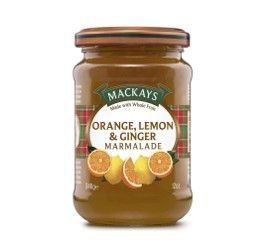 Mermelada de Naranja, Limón y Jengibre, Mackays, 340g