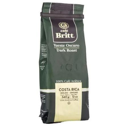 Café Britt Tueste Oscuro  100% Arábica 340g