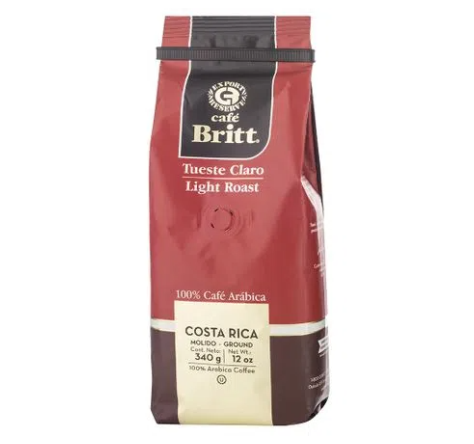 Café Britt Tueste Claro  100% Arábica 340g