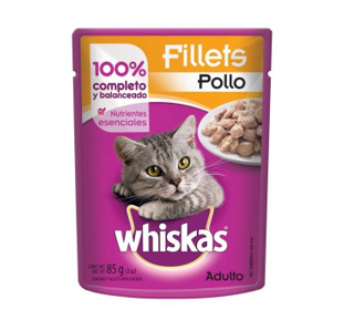 Alimento de Gato Fillets Pollo Whiskas 85g