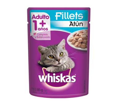Alimento de Gato Fillets Atún Whiskas 85g