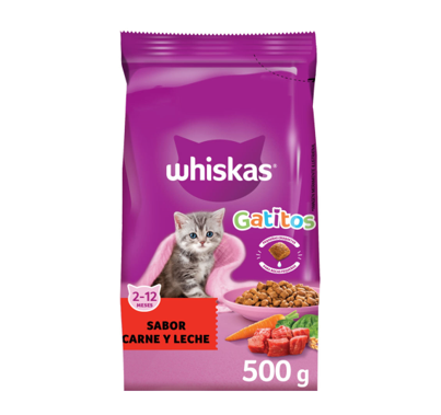 Alimento Gato Whiskas 2- 12 meses cachorro 500g