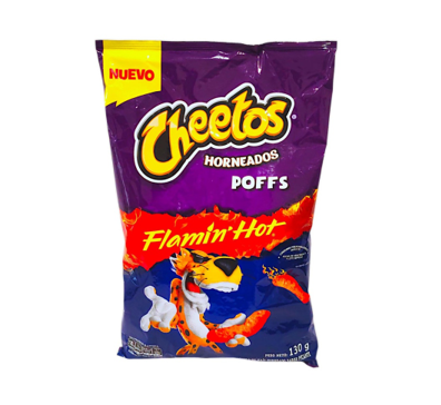 CHEETOS HORNEADOS POFFS FLAMIN HOT 130G