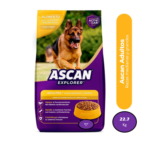 Alimento Ascan Explorer Adulto Saco 22.7Kg