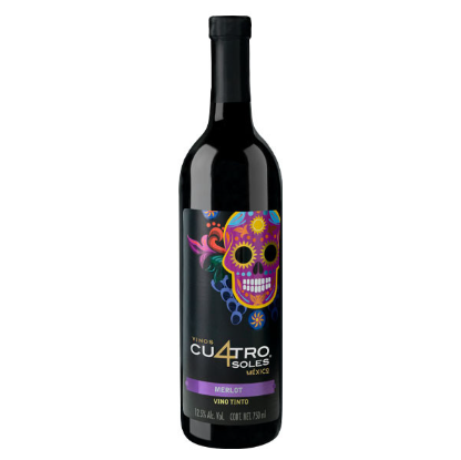 VINO CUATRO SOLES MERLOT 750ML