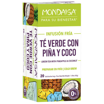 Te verde con piña y coco caja