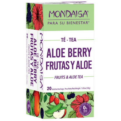 Te de frutas y Aloe Mondaisa caja 20 unid 30g