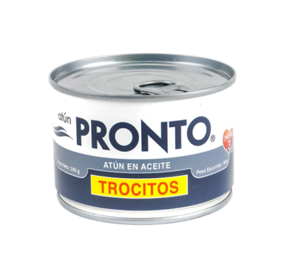 Atún en trocitos en aceite Pronto lata 240g