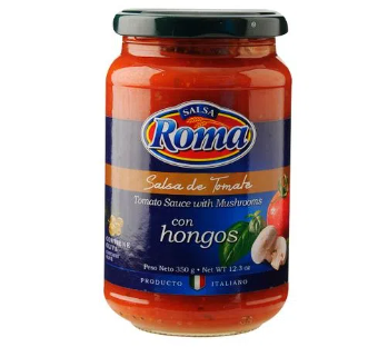 Salsa Tomate Roma c/hongos 350g