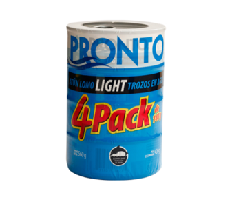 PRONTO 4 PACK ATUN TROZOS AGUA 140 g