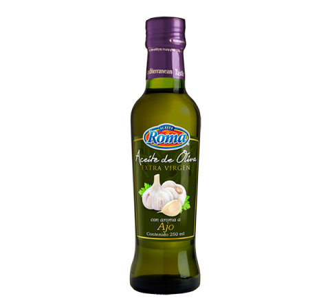 Aceite de Oliva Extra Virgen C/Ajo 250mL