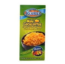 Pasta Minicaracolito con queso Roma caja 200g