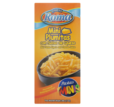 Mini Plumitas c/Queso, Marca Roma, 200g