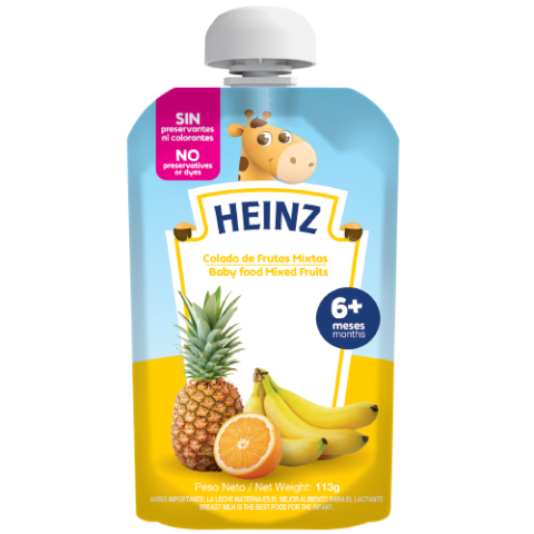 Colado de Frutas Mixtas, Marca Heinz 105g