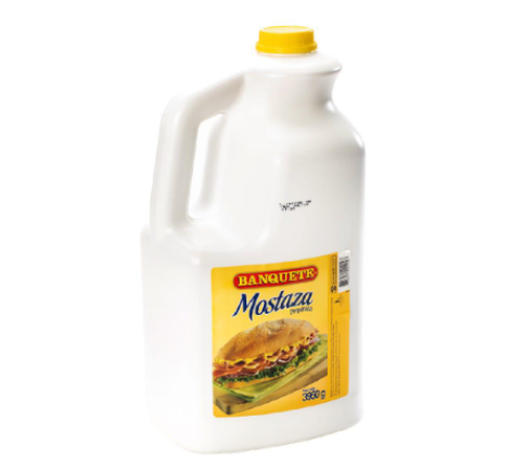 Mostaza, Marca Banquete, Envase 3950 g