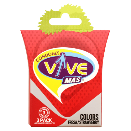 Preservativos Vive Fresa 3Pack