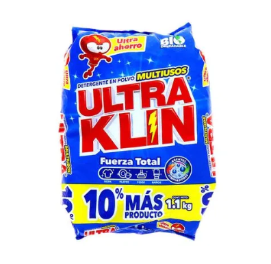 Detergente Ultraklin Azul Fuerza Total 1.1kg