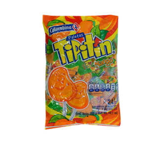 Paleta Tipitin Mango Colombina bolsa 288g 24 unida