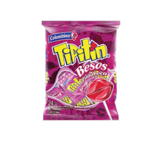 PALETA TIPITIN BESOS 24 unidades