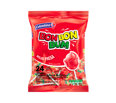 Bon Bom Bum Fresa 408g 24 unidades