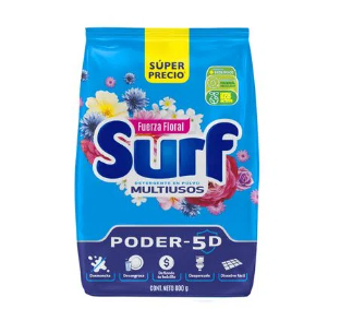 Detergente surf fuerza flores 800g