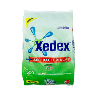 Detergente en polvo Xedex Antibacterial Bolsa 500g