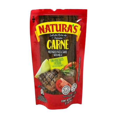 Salsa Lista Con Carne Naturas Doy Pack 90g