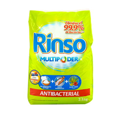 Detergente Rinso Multipoder antibacterial 2.3 kg