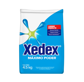 Detergente en polvo  Xedex Maximo Poder 4500g