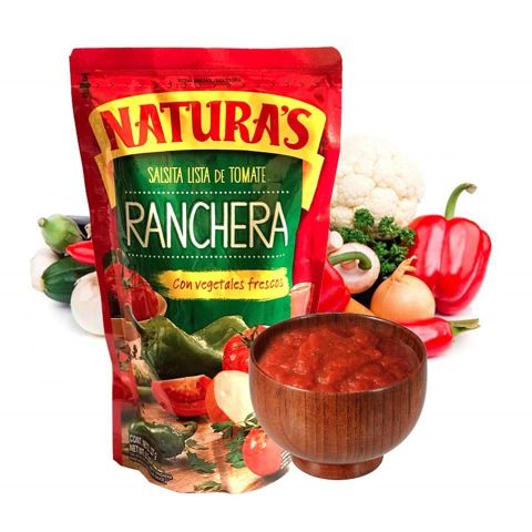 Salsa de tomate prepara Naturas Ranchera 90g