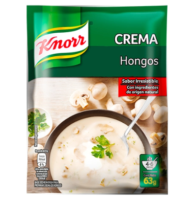 Crema de hongos Knorr 63g