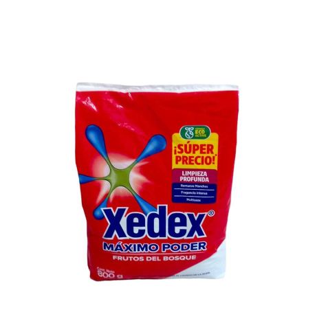 Detergente en Polvo Xedex Frutos del Bosque, 800g