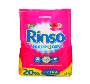 Detergente Rinso Rosas y Lilias 1800KG