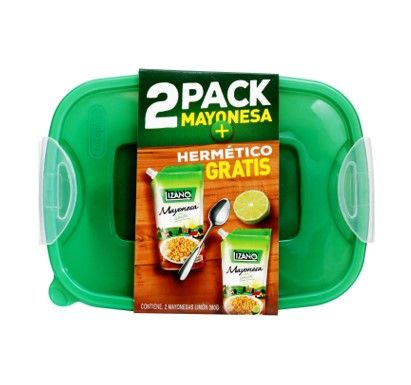 Mayonesa con Limón Lizano 380g 2PACK + HERMÉTICO