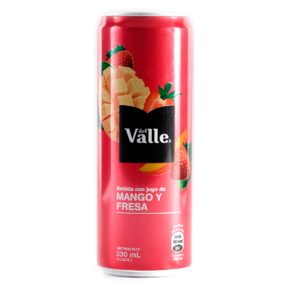 Bebida Con Jugo de mango y Fresa Del Valle Lata 330mL