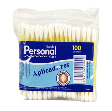 Aplicador doble plástico 100 pcs