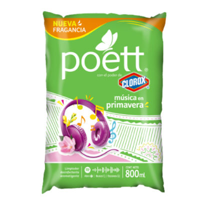 Desinfectante Poet Musica en Primavera 800mL