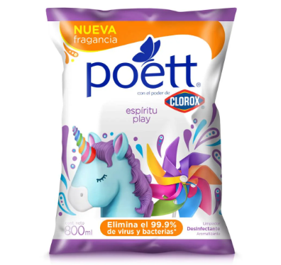 POETT DESINF ESPIRITU PLAY BOL 800ml