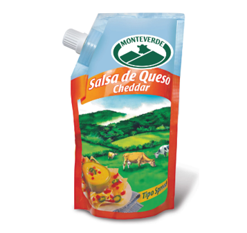 Salsa de Queso Cheddar Monteverde Doy Pack 350gr