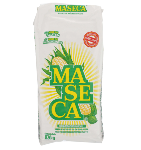 Harina de Maiz marca Maseca 820g