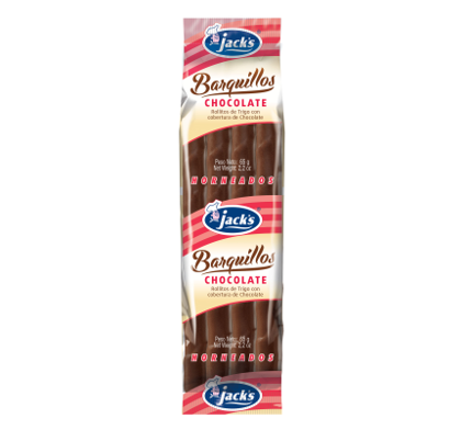 Barquillos de chocolate 65g.