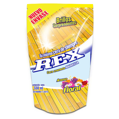 Cera rex cremosa amarilla 330ml